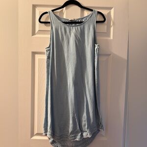 DEX Light Blue Lightweight Sleeveless Shift Jean Dress - Size Medium